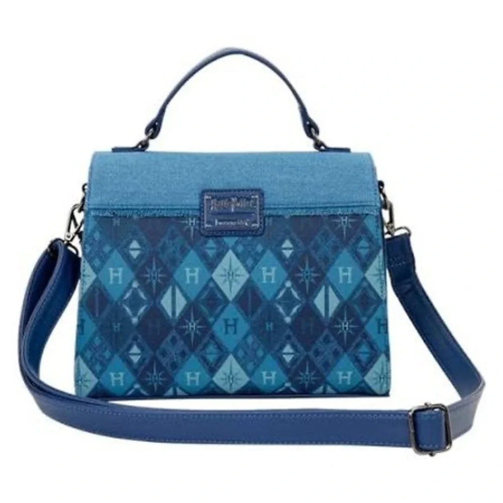NWT Harry Potter Hogwarts Blue Denim Crossbody Bag